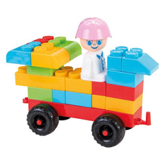 Nessiworld 03 592 Midi Block Set 98 Pieces 9 Liter Storage Container - Pilsan Toys