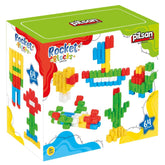 Nessiworld 03 604 Rocket Blocks 64 Pieces - Pilsan Toys