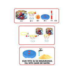 03653 Petit panier de basket Spiderman - Fentoys