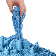 03686 Sable de jeu cinétique bleu avec accessoires 500 gr