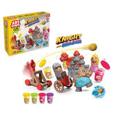 Nessiworld 03848 Knight and Dragon Play Dough Set 280 gr -Dede