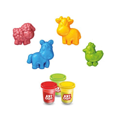 Nessiworld 03993 Art Craft Farm Animals Dough Set 168 Gr -Fentoys