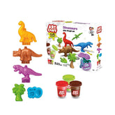Nessiworld 03996 Art Craft Dinosaurs Dough Set 168 Gr -Fentoys