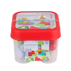 Nessiworld 04007 Soft Big Blocks Bucket 18 Pieces -Dede