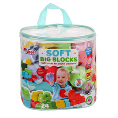 Nessiworld 04008 Soft Big Blocks Bag 24 Pieces -Fentoys
