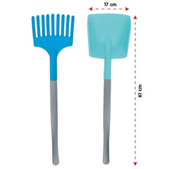 Nessiworld 06 464 Büyük Kürek Tırmık Seti Mavi Yeşil -Pilsan Oyuncak