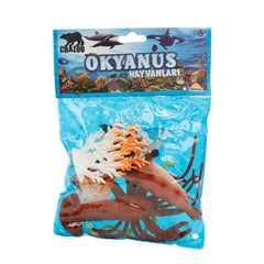 0709 Ocean Animals Bag Animal Play Set Medium Size