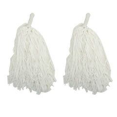 NessiWorld 1 Pair (2 Pieces) White Color 23 April Show Pompom