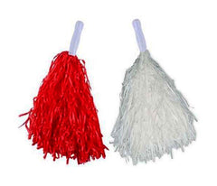 NessiWorld 1 Çift Kırmızı Beyaz Renklerde 23 Nisan Gösteri Ponponu