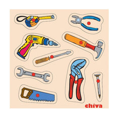 1001-CS Chiva, Repair Tools Wooden Puzzle