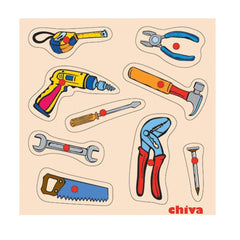 1001-CS Chiva, Repair Tools Wooden Puzzle