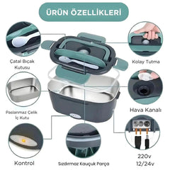 Electric Food Container 1.5 lt 60W (Carrying Bag Gift)