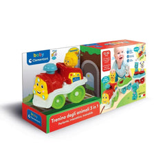 17848 Baby Clementoni - Train Bébés Animaux +9 mois