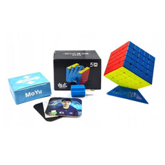 Nessiworld 1853 Moyu Meilong 5x5 Magnetic Cube -Başeltoys