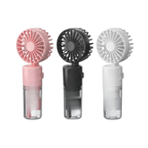 Meanyou 3’ü 1 Arada Şarjlı El Tipi Soğutucu Fan – Spreyli Nemlendirici Boyun Askılı Mini Taşınabilir Klima Fanı