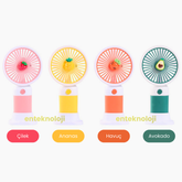 Meyve Emojili Mini El Fanı - MeanYou