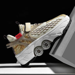 2025 Yeni Nesil Görünmez Tekerlekli Ayakkabı | Dönüşebilen Gençlik Paten Ayakkabısı | 4 Tekerlekli Yürüyüş ve Kaykay Ayakkabısı | Tekerlekli Spor Ayakkabı - MeanYou