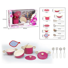 Marmite émaillée Nessiworld 3815-6A 11 pièces rose - Vardem Toys