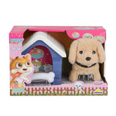 Nessiworld 4252 صوت يتحرك كلب لطيف مع أكواخ