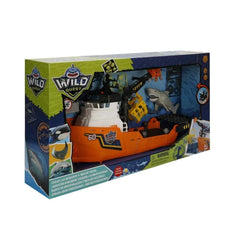 49206 Coffret de jeu Requin et bateau Son et Lumière Wild Quest