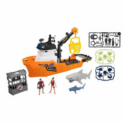 49206 Coffret de jeu Requin et bateau Son et Lumière Wild Quest