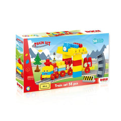 5081 TRAIN ROAD SET 58 PIECES
