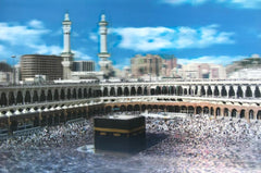 Peinture diamant 5D NessiWorld, extra-résolution, image de la Kaaba, peinture de la Mecque, 40 x 60 cm