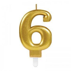 Nessiworld 6 Figure Candle Gold Color