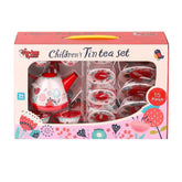 Nessiworld 998A-998B Flower Patterned Metal Tea Set 15 Pieces - Vardem Toys