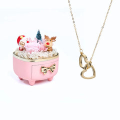 Meanyou Ebedi Noel Kutusu ve Kişiselleştirilmiş Kolye