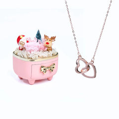 Meanyou Ebedi Noel Kutusu ve Kişiselleştirilmiş Kolye