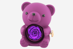 Meanyou Gift Rose Bear Heart Ring Promise Ring