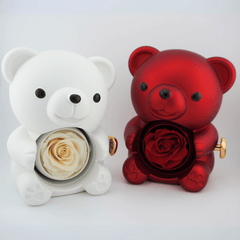 Meanyou Gift Rose Bear Heart Ring Promise Ring