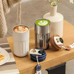 Akıllı Led Ekranlı Thermo Light Mug Termos 450ml - MeanYou