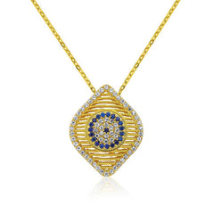 Silver Evil Eye Women's Necklace