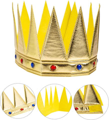 NessiWorld GoldColorEvaSoftKingRoyalCrownAdultChildCompatible55cm