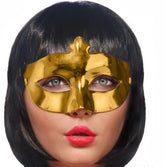 Nessiworld Gold Color Costume Party Extra Shiny Ball Mask 15x10 cm