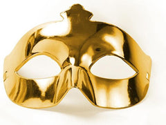Nessiworld Gold Color Costume Party Extra Shiny Ball Mask 15x10 cm