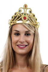 NessiWorld GoldColorPlasticPrincessCrownQueenCrown60cm