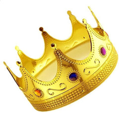NessiWorld GoldColorAdultChildCompatibleKingCrown60cm