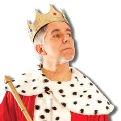 NessiWorld GoldColorAdultChildCompatibleKingCrown60cm
