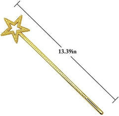 Baguette de fée étoile couleur or Nessiworld 34 cm 1 pièce