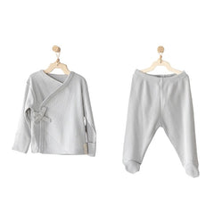 Nessiworld AC23645 Modal 2-Piece Baby Bodysuit Set Gray