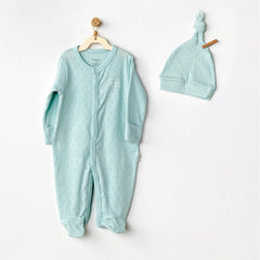 Nessiworld AC24708 Jacquard Baby Romper Set Green