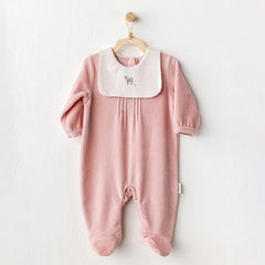 Nessiworld Andywawa AC25055 Puppy Gazelle Velvet Baby Jumpsuit Pink