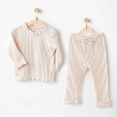 Nessiworld Andywawa AC25093 Sweet Penguin 2-Piece Baby Set Ecru