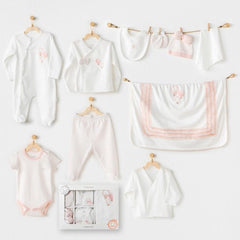 Nessiworld Andywawa AC25551 Newborn Set Pink Baloons 10's Hospital Exit Ecru