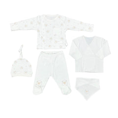 Nessiworld Andywawa AC25560 Newborn Set Tinny Ships 5'li Hospital Exit Ecru