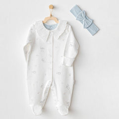 Nessiworld Andywawa AC25644 Cuddly Bunny Bear Jumpsuit Set Ecru