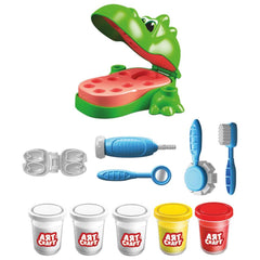 NessiWorld Art Craft Dino Dentist Dough Set